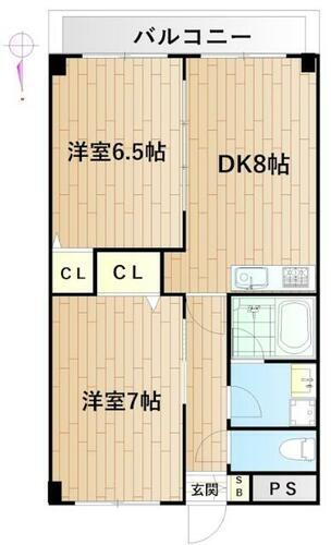 神奈川県川崎市中原区下小田中３丁目 武蔵中原駅 2DK マンション 賃貸物件詳細