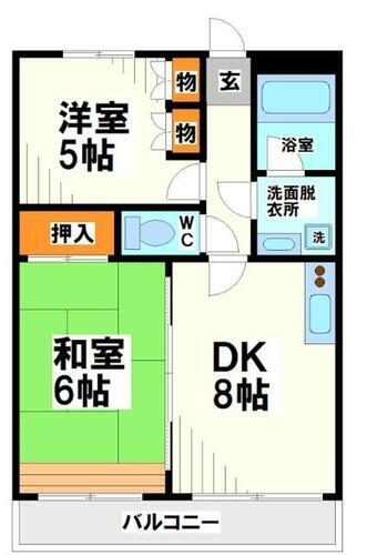 東京都調布市飛田給１丁目 飛田給駅 2LDK マンション 賃貸物件詳細