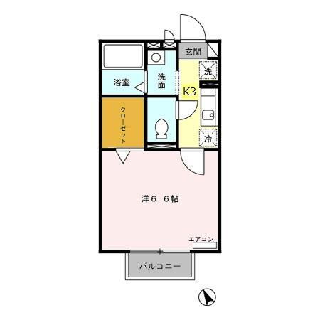 東京都府中市紅葉丘３丁目 武蔵野台駅 1K アパート 賃貸物件詳細