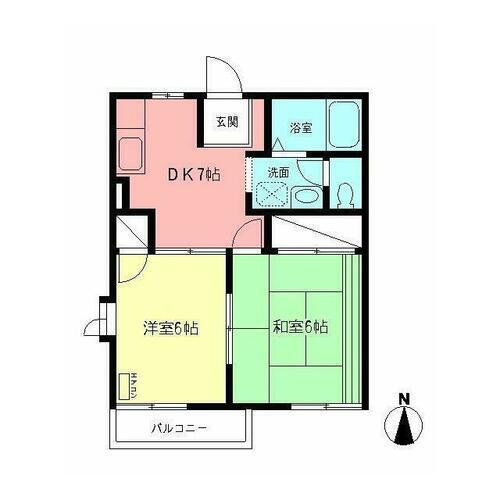 神奈川県平塚市片岡 平塚駅 2DK アパート 賃貸物件詳細