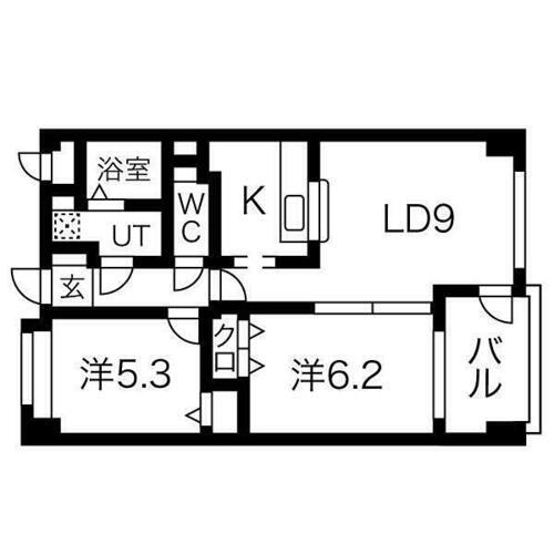 カーサヴェルデ 2階 2LDK 賃貸物件詳細