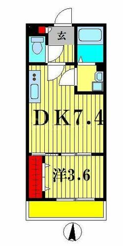 千葉県松戸市東平賀 北小金駅 1DK アパート 賃貸物件詳細