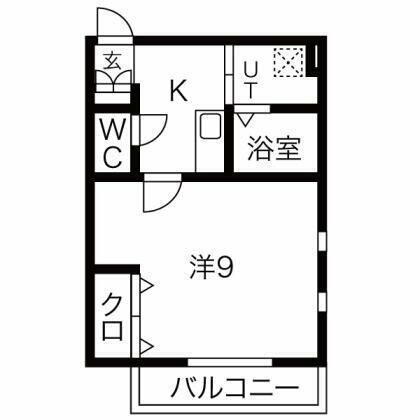 Ｂｏｎｈｅｕｒ中浦和Ｂ棟 2階 1K 賃貸物件詳細