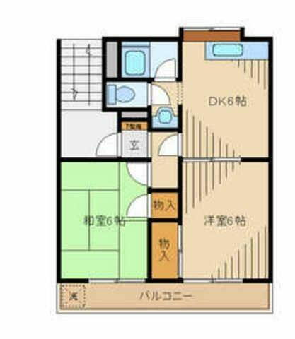 東京都日野市大字石田 高幡不動駅 2DK アパート 賃貸物件詳細