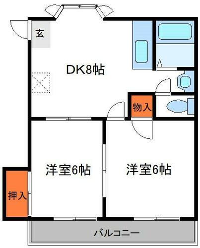 東京都江戸川区中葛西１丁目 葛西駅 2DK アパート 賃貸物件詳細