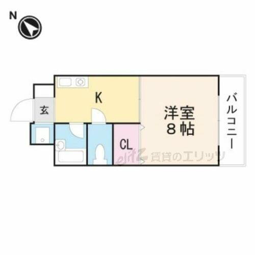 大阪府吹田市岸部南２丁目 岸辺駅 1K マンション 賃貸物件詳細