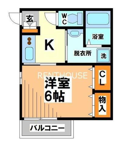 東京都府中市北山町１丁目 府中駅 1K アパート 賃貸物件詳細