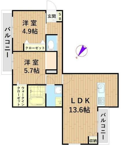 神奈川県川崎市中原区木月４丁目 日吉駅 2LDK マンション 賃貸物件詳細