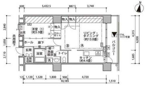 東京都江東区東雲１丁目 辰巳駅 1LDK マンション 賃貸物件詳細