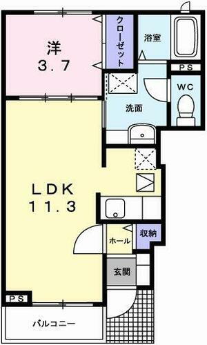 兵庫県姫路市網干区坂上 山陽網干駅 1LDK アパート 賃貸物件詳細