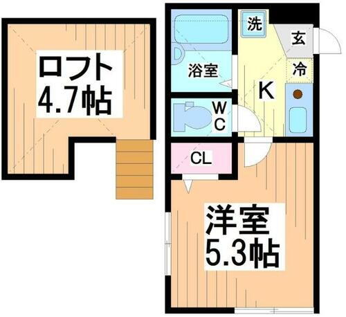 神奈川県川崎市多摩区東生田２丁目 向ヶ丘遊園駅 1K アパート 賃貸物件詳細
