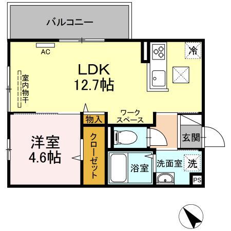 Ｄ－ｒｏｏｍ　Ｋａｓｕｍｉ 1階 1LDK 賃貸物件詳細