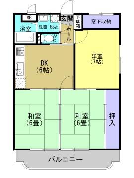 ハイツ新盛 1階 3DK 賃貸物件詳細