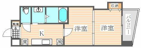 福岡県福岡市博多区堅粕２丁目 博多駅 2K マンション 賃貸物件詳細