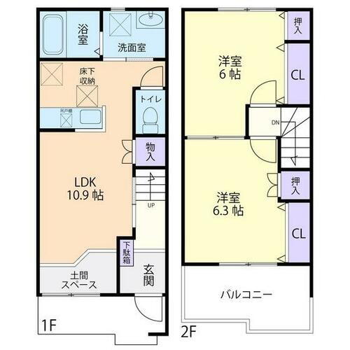 茨城県筑西市女方 川島駅 2LDK アパート 賃貸物件詳細