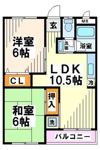 塩澤コーポラス 2階 2LDK 賃貸物件詳細