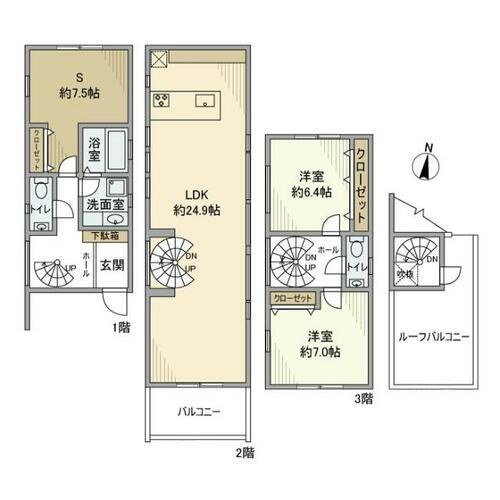 東京都世田谷区駒沢５丁目 駒沢大学駅 2SLDK 一戸建て 賃貸物件詳細