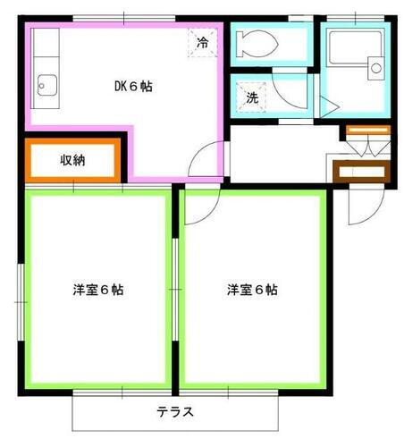 東京都調布市深大寺北町３丁目 三鷹駅 2DK アパート 賃貸物件詳細