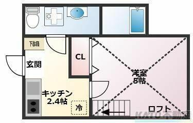 神奈川県相模原市中央区相生１丁目 淵野辺駅 1K アパート 賃貸物件詳細