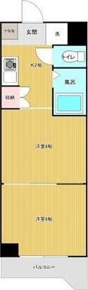 静岡県浜松市中央区海老塚１丁目 2K マンション 賃貸物件詳細