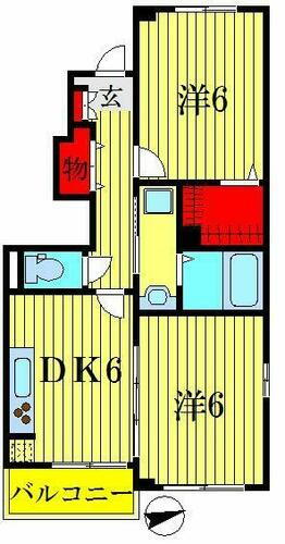 東京都葛飾区東水元６丁目 金町駅 2DK アパート 賃貸物件詳細