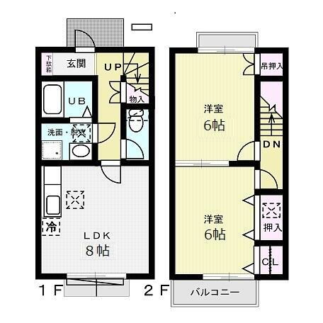 茨城県筑西市門井 新治駅 2DK アパート 賃貸物件詳細