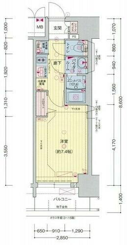 愛知県名古屋市中区葵１丁目 新栄町駅 1K マンション 賃貸物件詳細