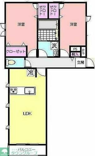 神奈川県横浜市青葉区松風台 青葉台駅 2LDK アパート 賃貸物件詳細