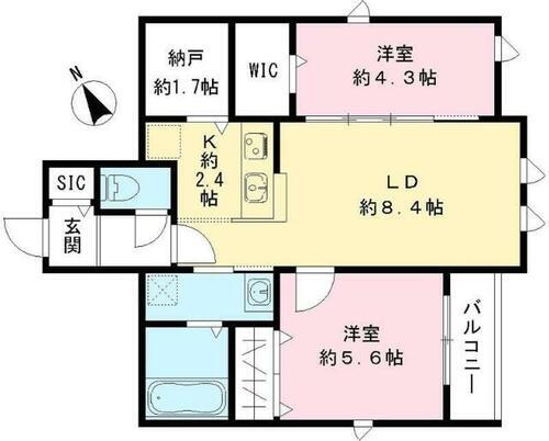 東京都世田谷区上北沢５丁目 八幡山駅 2LDK アパート 賃貸物件詳細