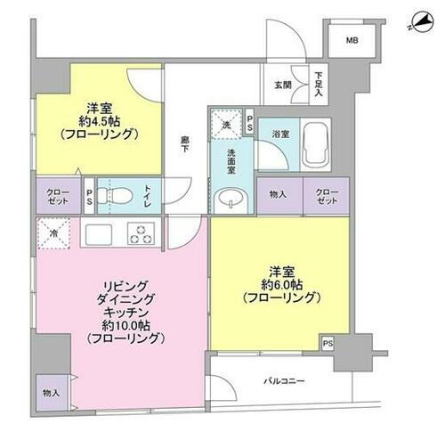 東京都中央区新川２丁目 茅場町駅 2LDK マンション 賃貸物件詳細