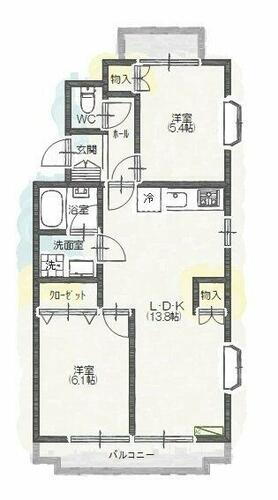 群馬県高崎市八千代町１丁目 北高崎駅 2LDK マンション 賃貸物件詳細
