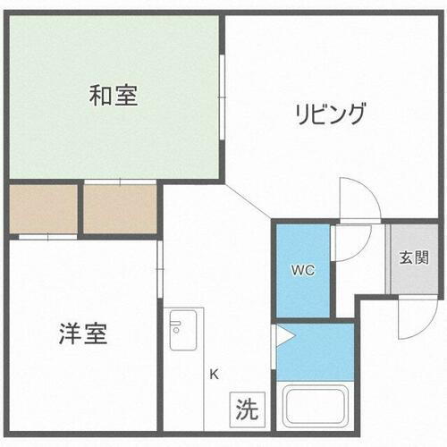 北海道札幌市北区新川四条９丁目 新川駅 2LDK アパート 賃貸物件詳細
