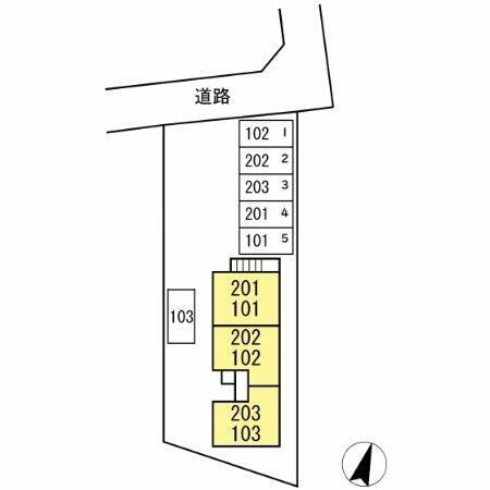 コーポビューラー Ⅲ 羽後牛島駅 1K 賃貸(賃貸マンション・アパート)