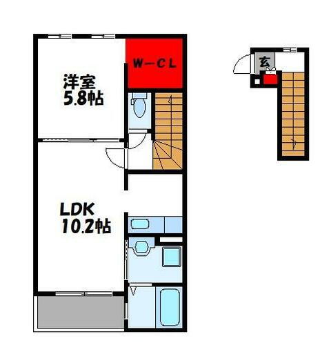 福岡県糟屋郡粕屋町大字内橋 柚須駅 1LDK アパート 賃貸物件詳細