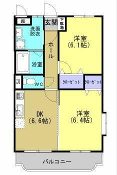 栃木県栃木市薗部町２丁目 栃木駅 2DK マンション 賃貸物件詳細