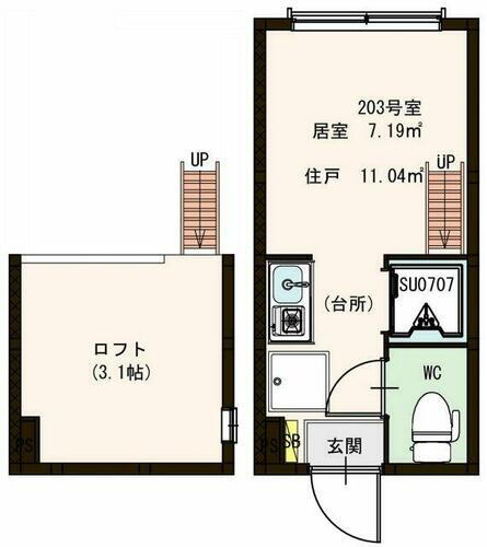 ｃｏｃｏｔｅｒｒａｃｅ 2階 ワンルーム 賃貸物件詳細