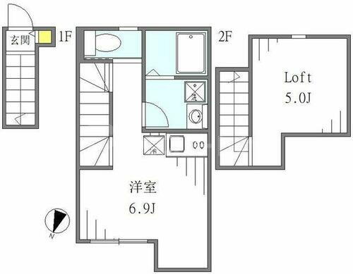 東京都江戸川区東小岩４丁目 小岩駅 ワンルーム アパート 賃貸物件詳細