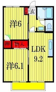 千葉県船橋市芝山１丁目 飯山満駅 2DK アパート 賃貸物件詳細