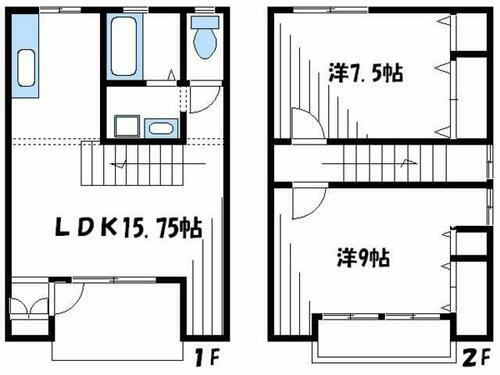 東京都町田市大蔵町 鶴川駅 2LDK 一戸建て 賃貸物件詳細