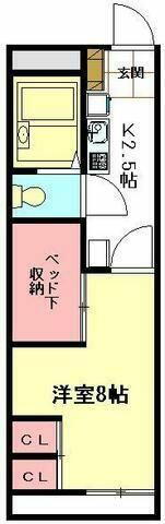 埼玉県北本市二ツ家３丁目 1K アパート 賃貸物件詳細