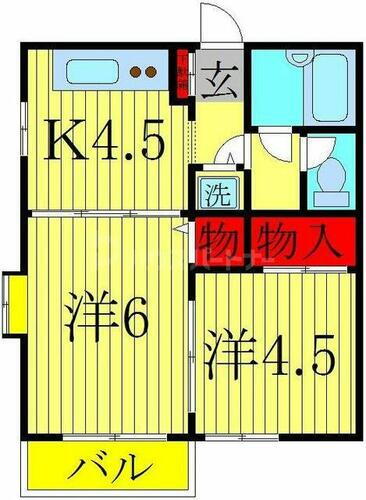 千葉県柏市常盤台 南柏駅 2K マンション 賃貸物件詳細