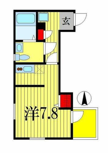 千葉県船橋市東中山２丁目 西船橋駅 ワンルーム アパート 賃貸物件詳細
