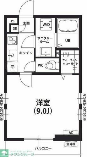神奈川県大和市下鶴間 南町田グランベリーＰ駅 1K アパート 賃貸物件詳細
