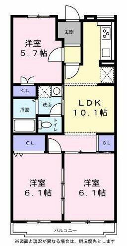 サニーコートＡＯＫＩ 4階 3LDK 賃貸物件詳細