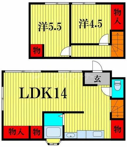 千葉県船橋市高野台１丁目 二和向台駅 2LDK 一戸建て 賃貸物件詳細