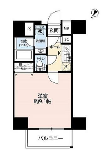 東京都北区滝野川７丁目 板橋駅 1K マンション 賃貸物件詳細