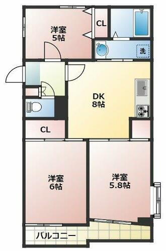 神奈川県横浜市港北区高田西３丁目 高田駅 2SDK マンション 賃貸物件詳細