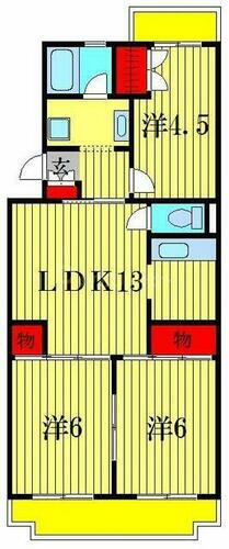 千葉県柏市大津ケ丘２丁目 3LDK マンション 賃貸物件詳細