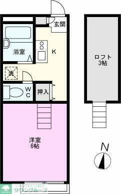 埼玉県ふじみ野市富士見台 上福岡駅 1K アパート 賃貸物件詳細