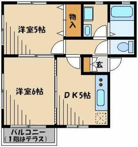 埼玉県さいたま市中央区八王子４丁目 与野本町駅 2DK アパート 賃貸物件詳細